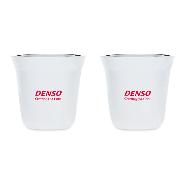 DENSO Gift Set of 2 Premium Arabic Coffee Cups - White