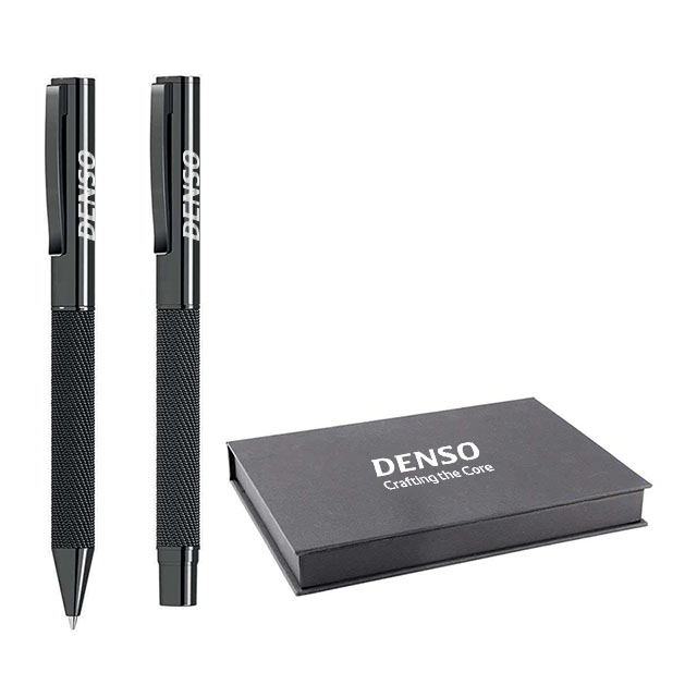 DENSO Gift Set of 2 Premium Mesh Metal Pens