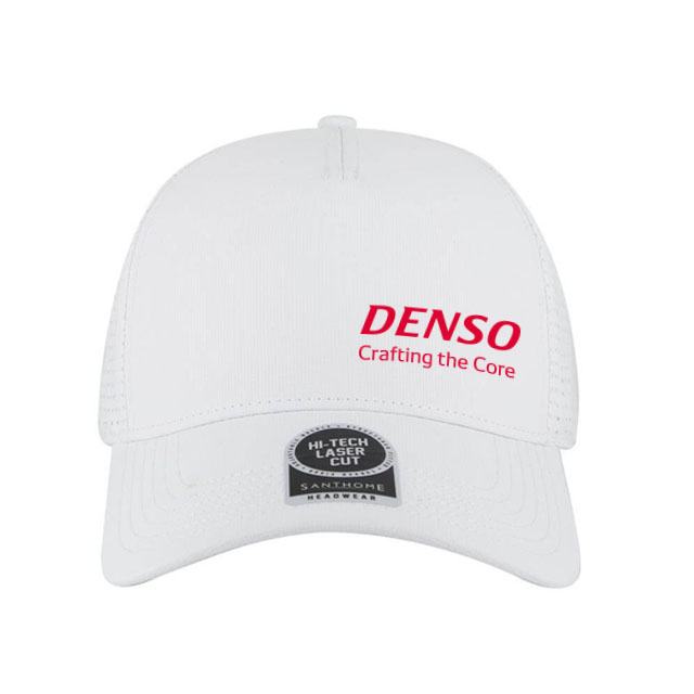 DENSO Ace 5 Panel DryNCool® Sports Cap - White