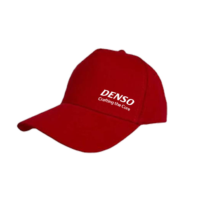 DENSO Promotional 5 Panel Heavy Brushed Cotton Cap - Red 