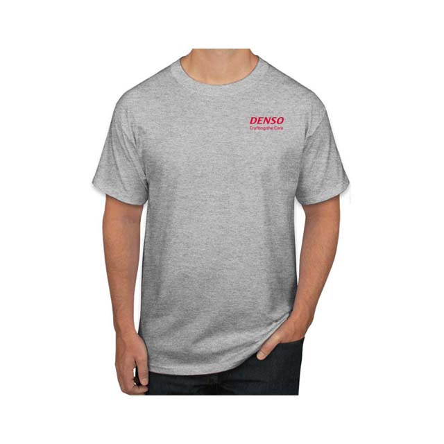 DENSO Premium 100% Cotton Roundneck T-shirt - Ash Grey