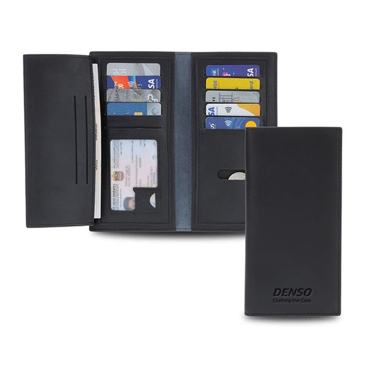[DNSO 012] DENSO PU Suit Coat Wallet - Black