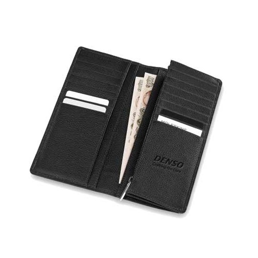 [DNSO 021] DENSO x Moleskine Classic Match Leather Slimfold Wallet - Black