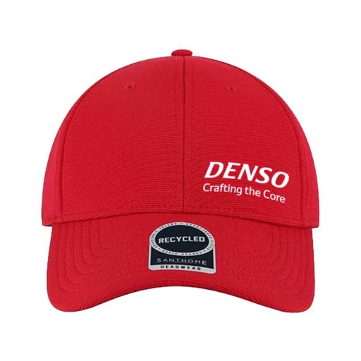 [DNSO 102] DENSO Titan Recycled 6 Panel Adjustable Cap - Red