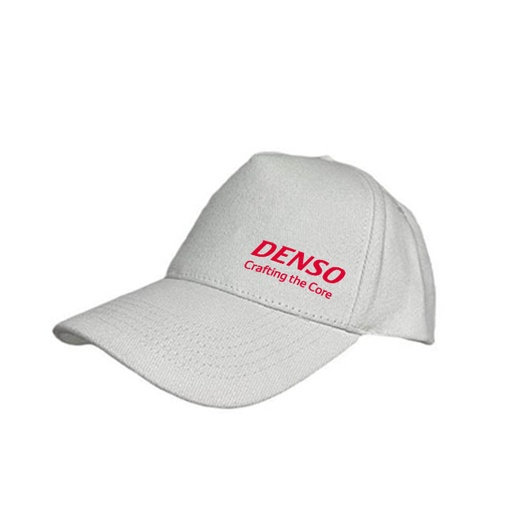 [DNSO 107] DENSO Promotional 5 Panel Heavy Brushed Cotton Cap - White