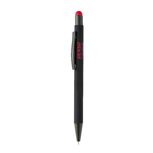 [DNSO 111] DENSO Vojens Metal Soft-touch Ballpen with Stylus - Red 
