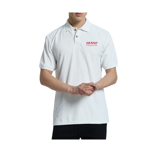 [DNSO 122] DENSO TERRA - Recycled Polo Shirt - White 