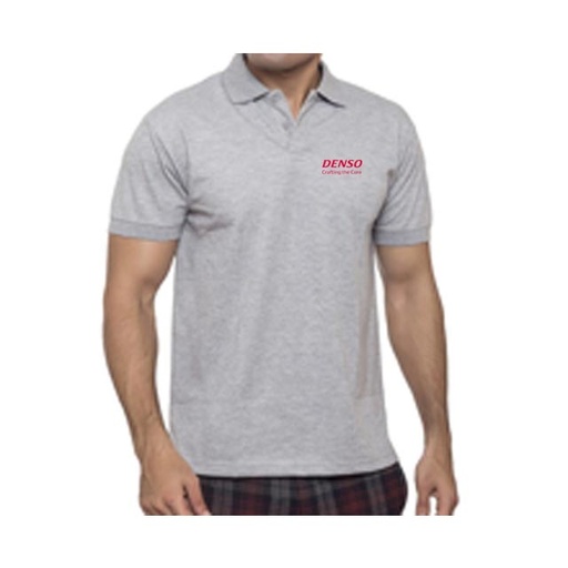 [DNSO 128] DENSO Basic DryNCool Polo Shirt with UV protection - Grey Melange