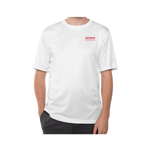 [DNSO 132] DENSO Sports Polyester Roundneck T-shirt - White 