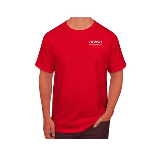 [DNSO 133] DENSO Premium 100% Cotton Roundneck T-shirt - Red
